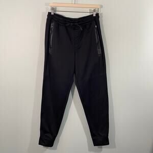 Legends Men's Black Performance Zipper Pockets Jogger Sweatpants Size L